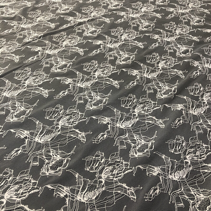 Lace Fabric White Bridal Nylon for Bridal Wholesale Supplier 4